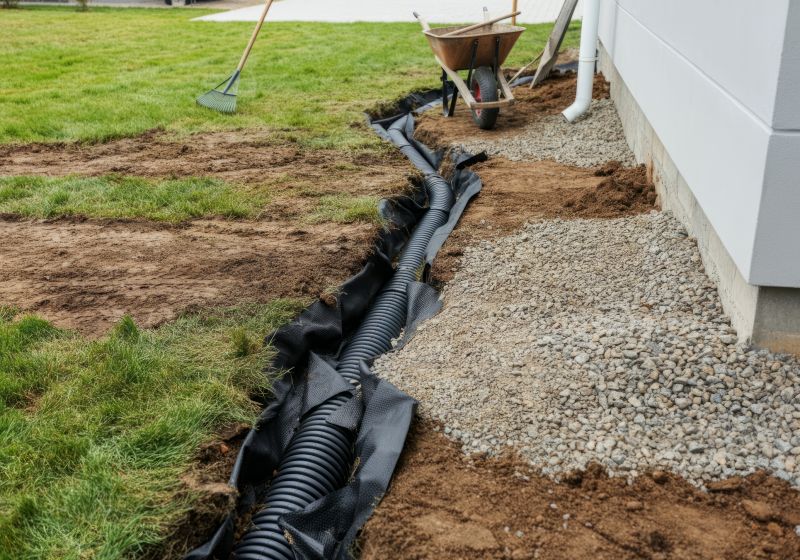 Drainage Installation Site